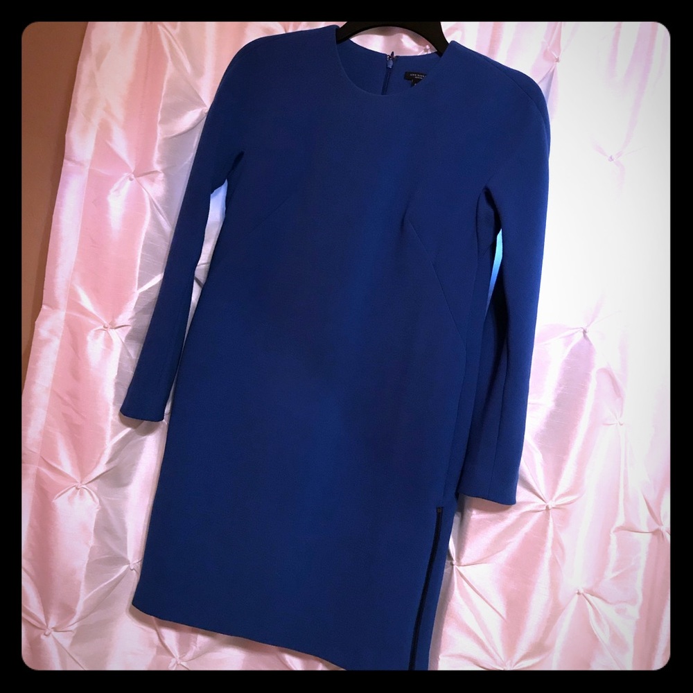 Cobalt blue shift dress